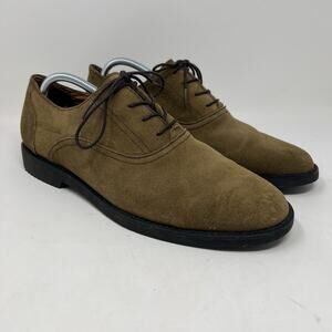 Polo‎ Ralph Lauren Westford Oiled Suede Leather Shoes Tan Oxfords Men’s Size 12